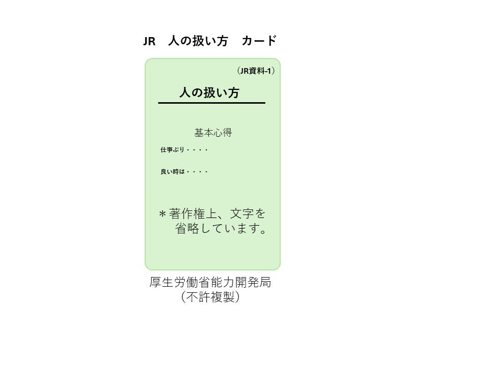 TWI-JR (人の扱い方) カード(単品)