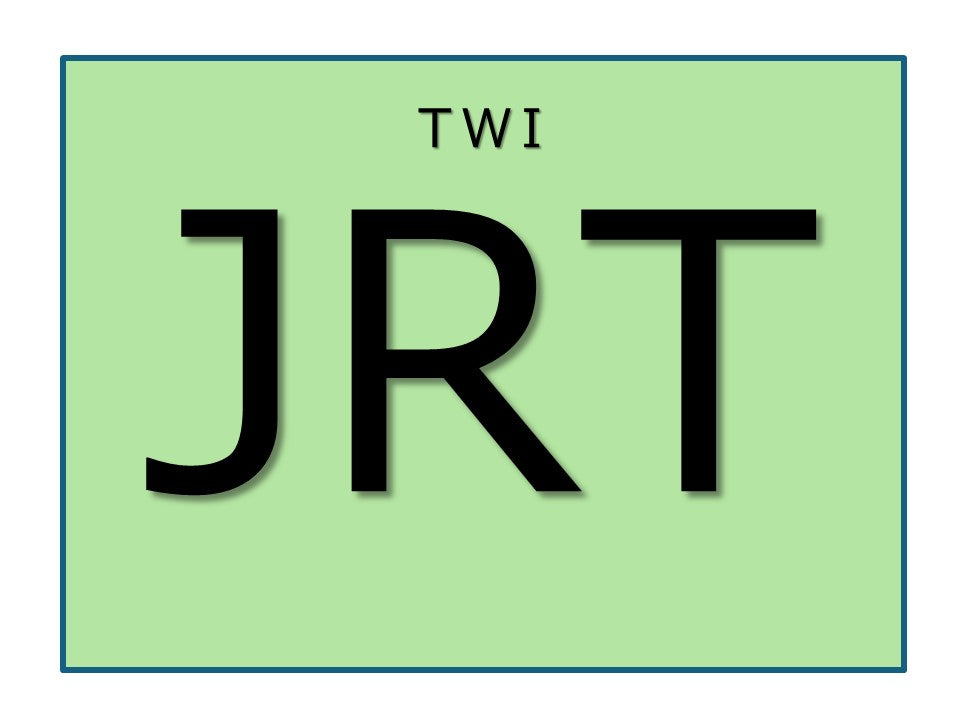 TWI-JRT	トレーナーコース	大阪	5日